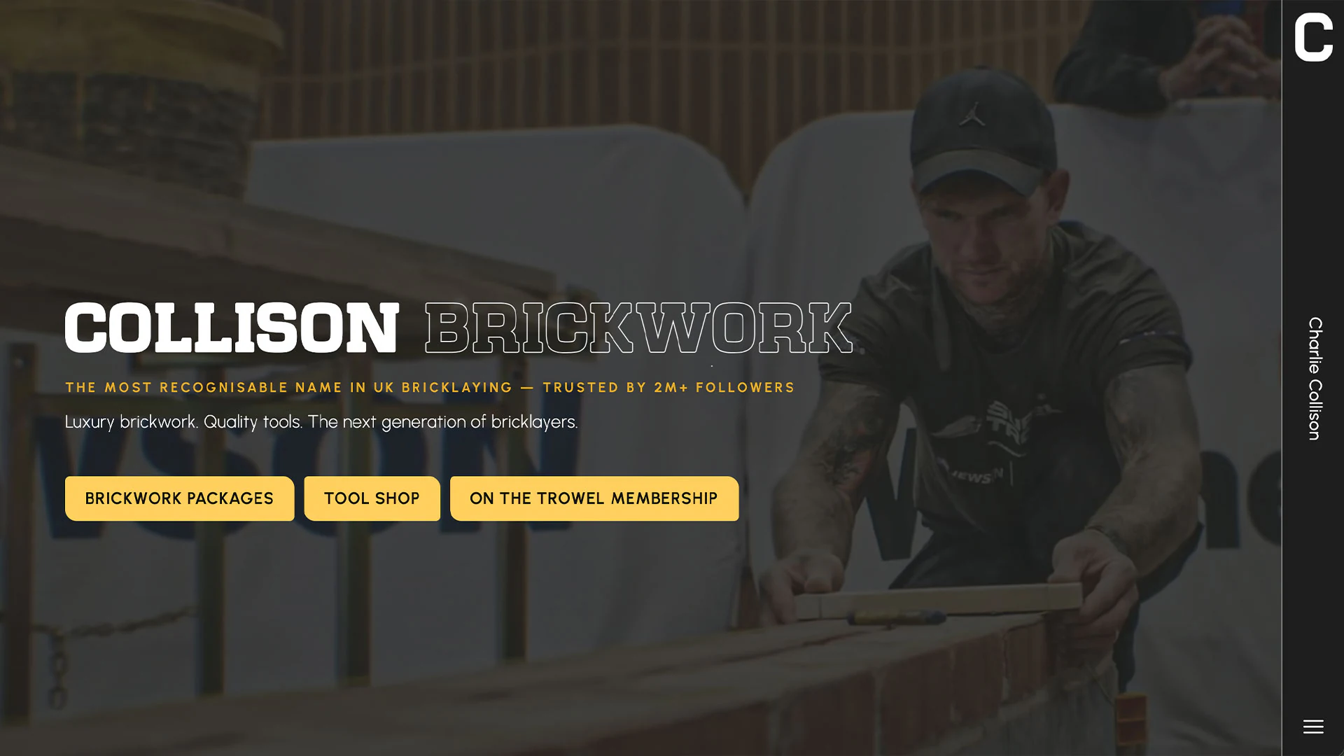 Collison website example screenshot